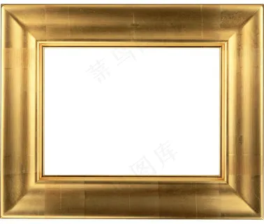 空的金属框架相框