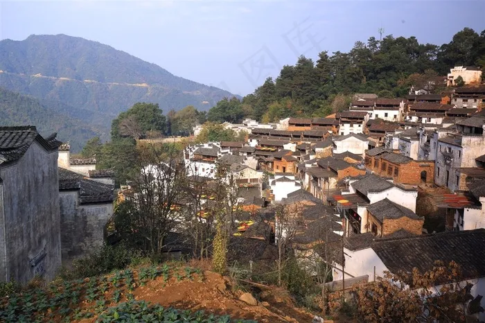 江西婺源篁岭晒秋风景高清图片