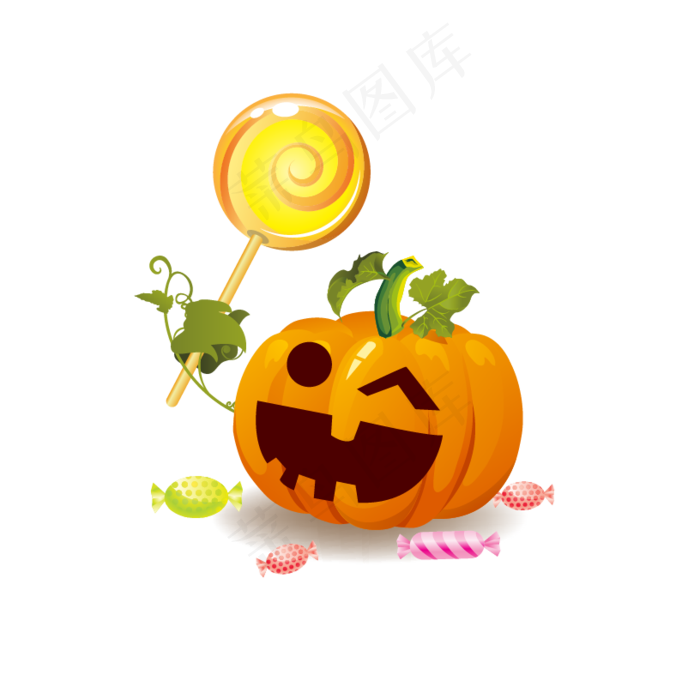 万圣节节日卡通素材南瓜