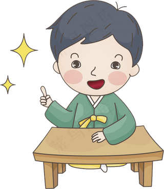 卡通儿童可爱学生