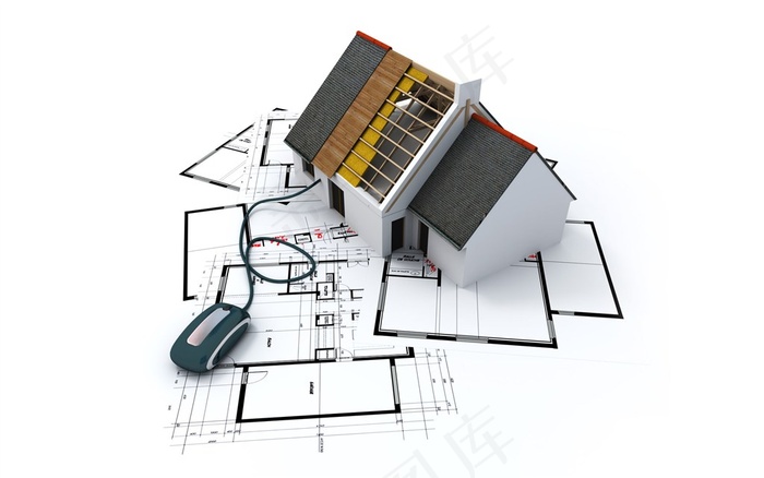 艺术房屋图纸模型图片