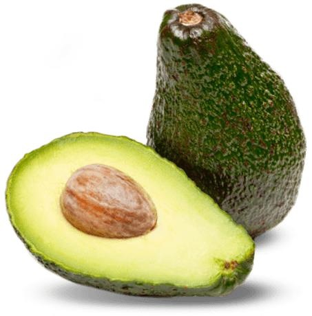 切两个鳄梨 PNG免抠