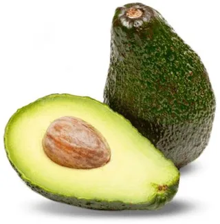 切两个鳄梨 PNG免抠