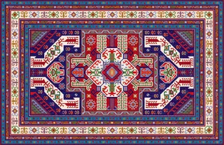 少数民族藏族特色花纹波西米亚风纹理背景图案设计AI矢量图片素材