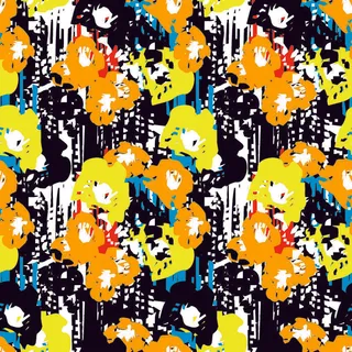 花卉唯美手绘花朵面料纹理手机壳布料面料印花服装矢量图案素材