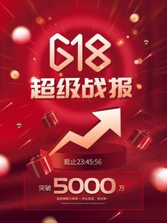 618年中大促海报