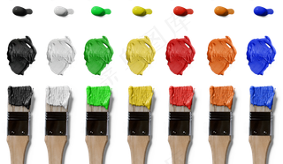 画笔, 染, 孤立, 色斑, 艺术