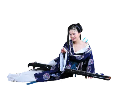 35 (1)免抠元素 免抠摄影 美女 人物 服装 古风 演奏