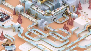 圣诞节3D立体工厂