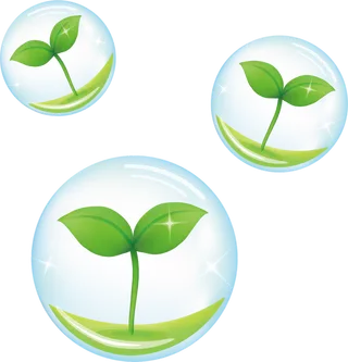 植树节嫩绿的树苗免抠元素