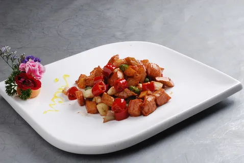 CXC04158烧汁杏鲍菇炒松板肉48例 CXC04158烧汁杏鲍菇炒松板肉48例