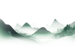 山水画水墨画免抠