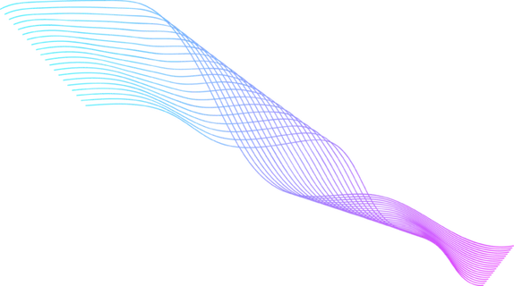 蓝紫色波纹渐变线条科技电商免抠png