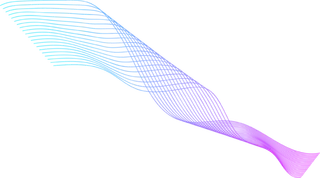 蓝紫色波纹渐变线条科技电商免抠png