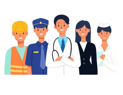 手绘卡通可爱人物艺术字5.1五一劳动节海报节日设计素材PNG免抠图