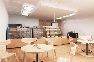 店铺样机 饮品店奶茶店 内装修样机  (3)