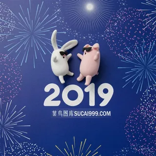 2019猪年卡通情侣猪仔高清图片 2019猪年卡通情侣猪仔高清图片