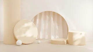 电商产品3D立体背景图主图场景 