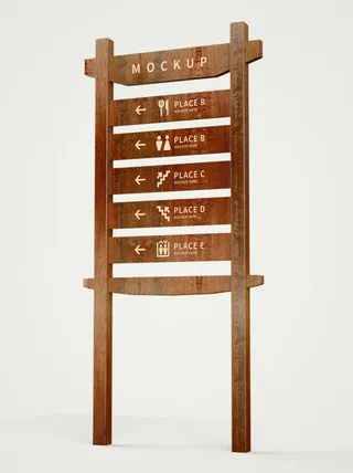 木质景区导视牌