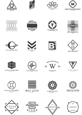 手绘标志LOGO素材