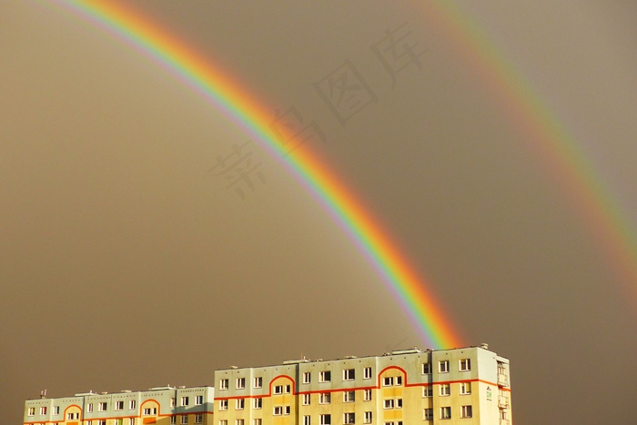 天空彩虹局部图片