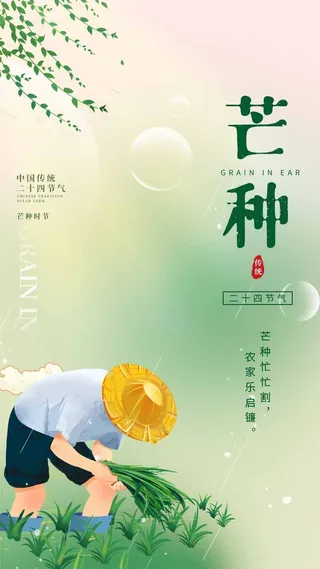 芒种 芒种宣传物料