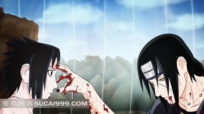 日本动漫火影忍者佐助鼬人物高清壁纸