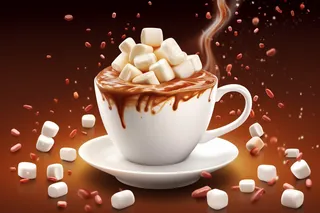 咖啡咖啡杯加满了方糖摄影图