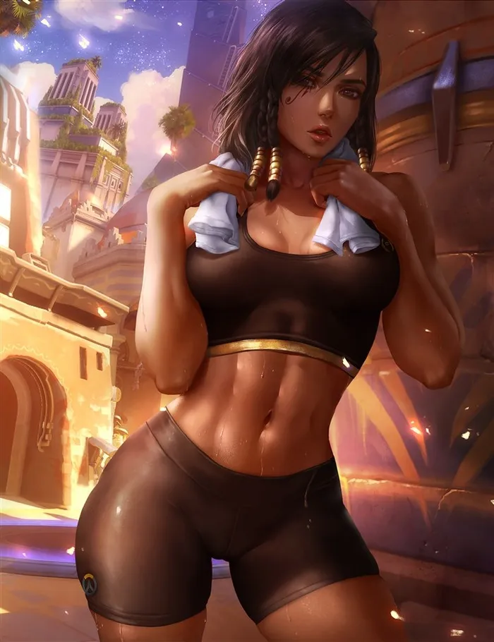 动漫性感健身美女图片超高清