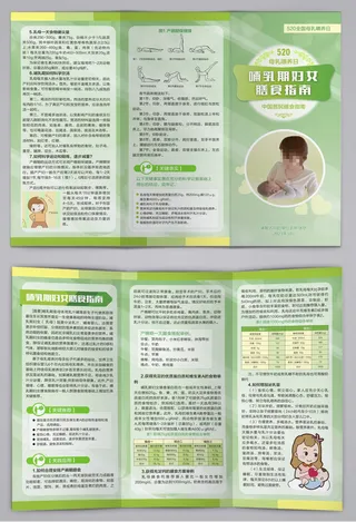 哺乳期妇女膳食指南三折页