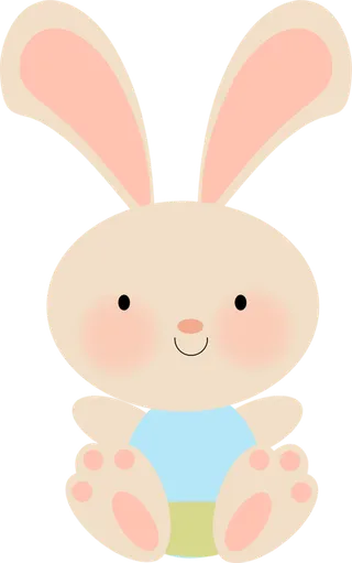 水彩兔子卡通