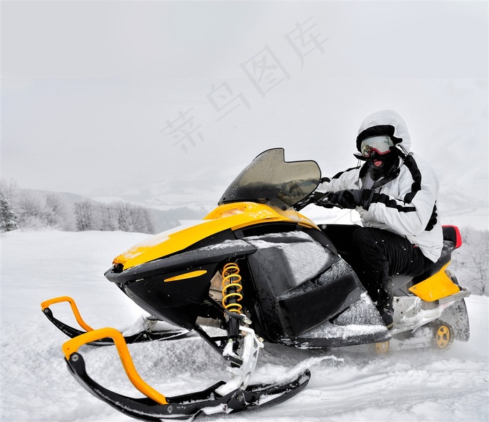 男人雪上运动