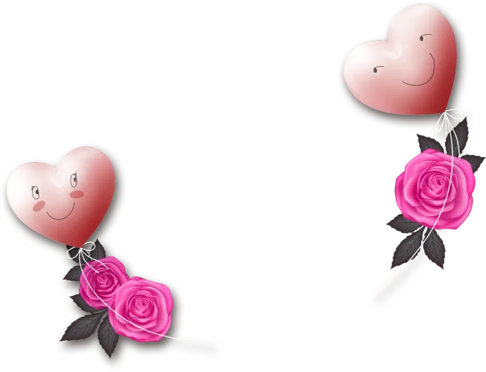 爱心人物花朵