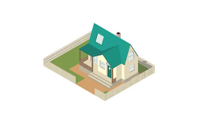 分析图素材图标集合景观建筑立面插画场景AI矢量图形设计eps,ai矢量模版下载