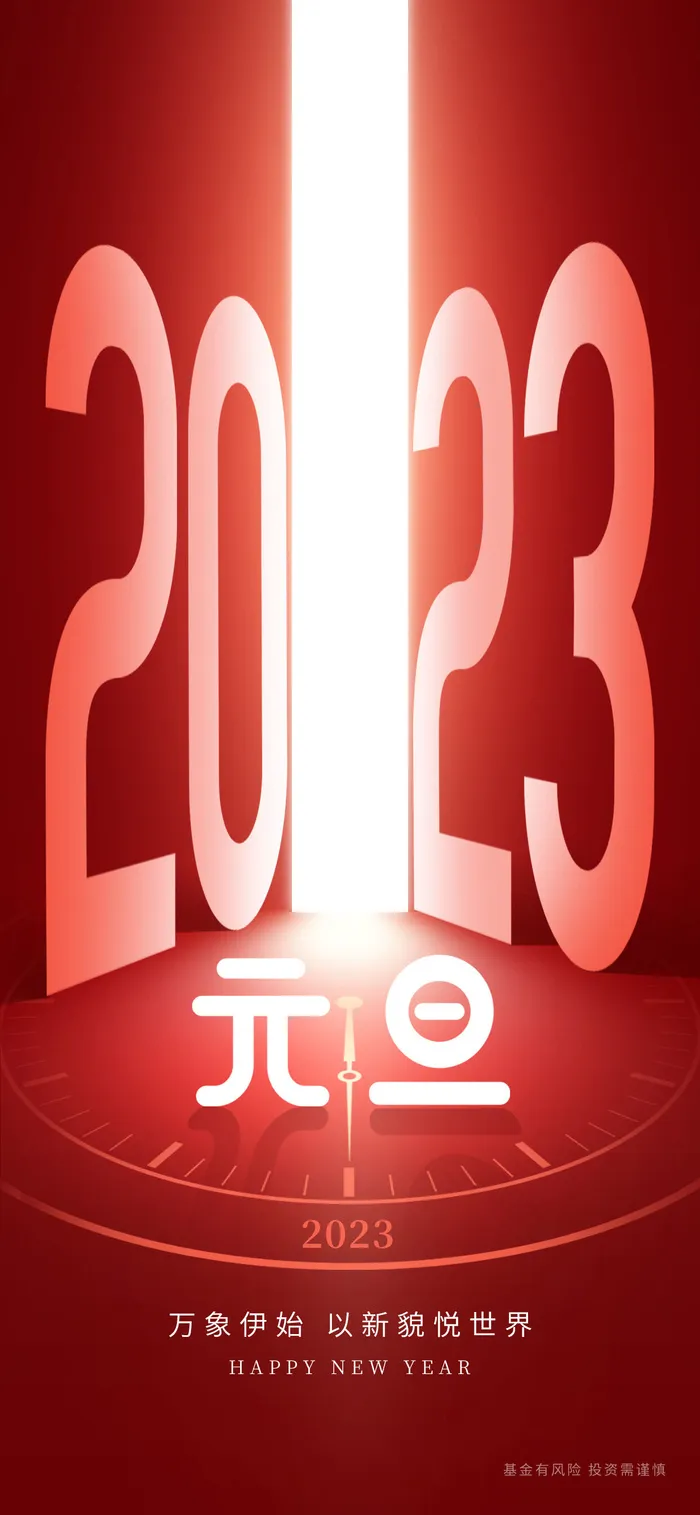 2023元旦新年借势海报psd模版下载