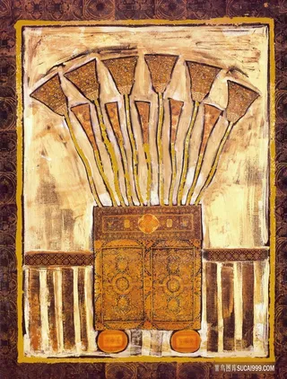 复古箭时尚装饰画插画