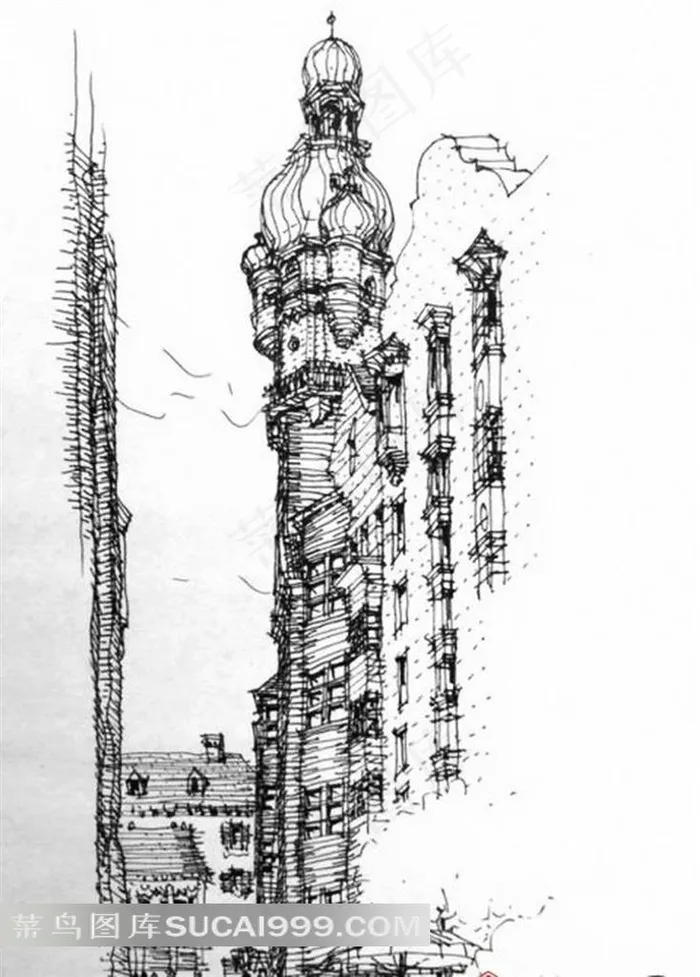 手绘建筑设计大赛获奖作品 12