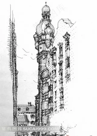 手绘建筑设计大赛获奖作品 12