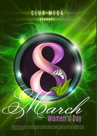 三八妇女节女神节贺卡素材