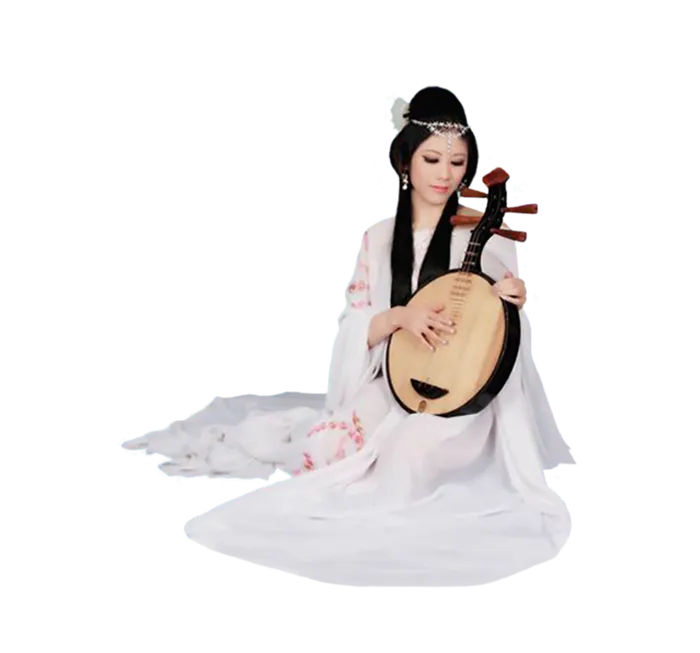 12 (10)免抠元素 免抠摄影 美女 人物 服装 古风 演奏