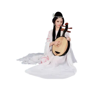 12 (10)免抠元素 免抠摄影 美女 人物 服装 古风 演奏