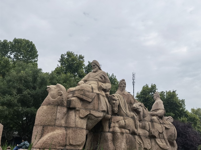 城市雕像丝绸之路