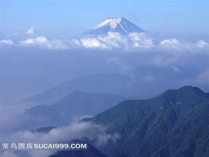 富士山优美的风景素材