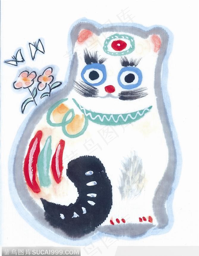 可爱的小花猫