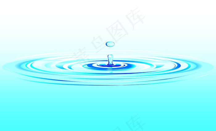 水滴波纹图片素材下载