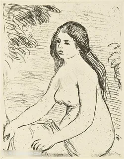 简约线描裸体女性风景画装饰画 简约线描裸体女性风景画装饰画