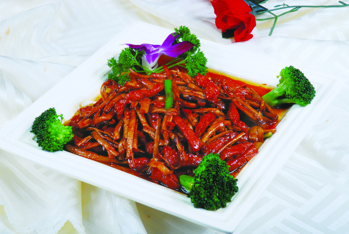 0911CC-136茶树菇炒牛柳