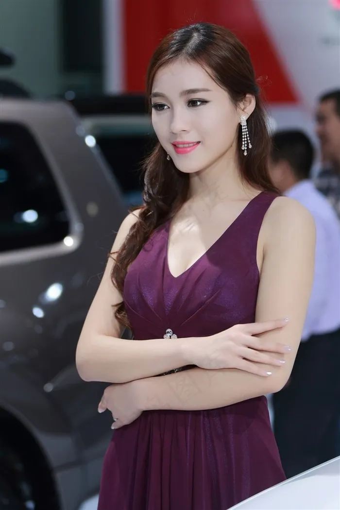 江苏车展香车美女车模摄影素材大图