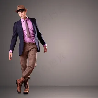 穿西装的男模 穿西装的男模