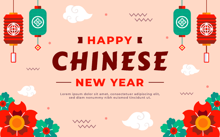 新年海报贺卡红包背景ai矢量模版下载